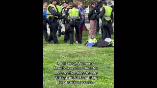Womens March activists and leaders arrested protesting for abortion rights @WomensMarch