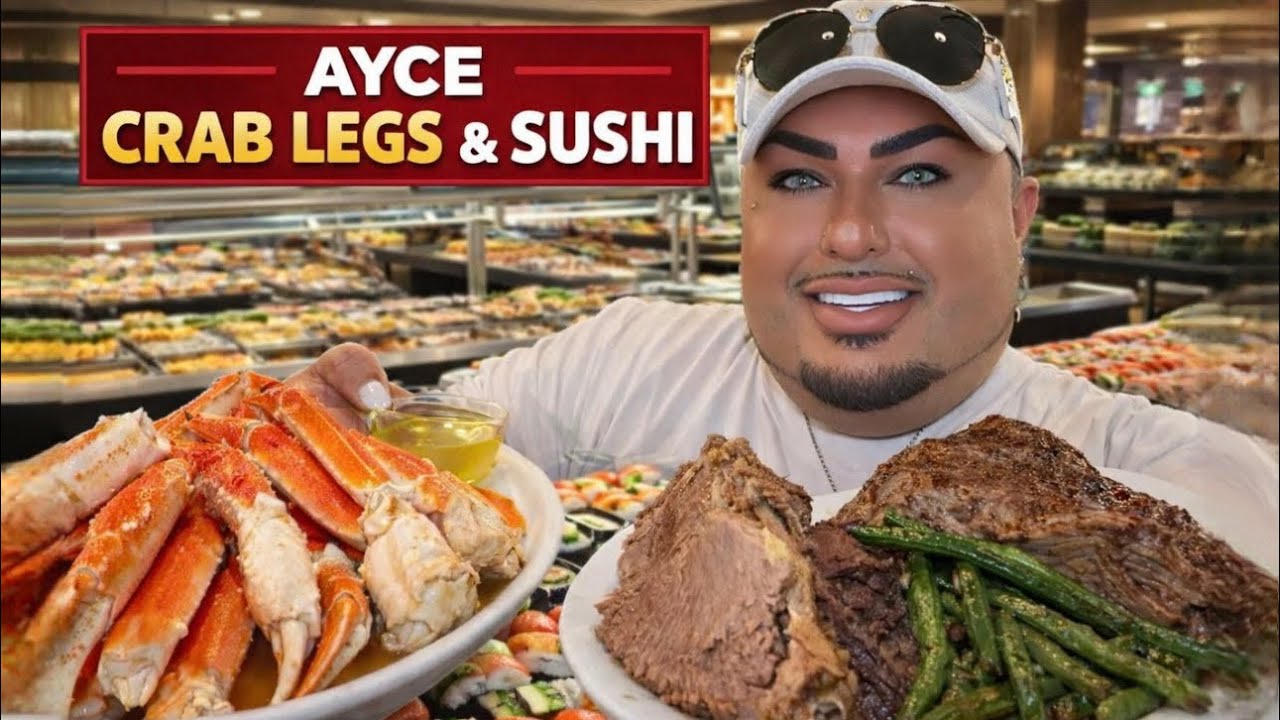 AYCE SNOW CRAB LEGS • SUSHI • & BEEF ROAST • w/ Mama Dove at Pacific Seafood Buffet