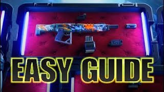 Easy strategy guide to complete Search Weapon Cases (5) - Fortnite Week 8 Weekly Quest