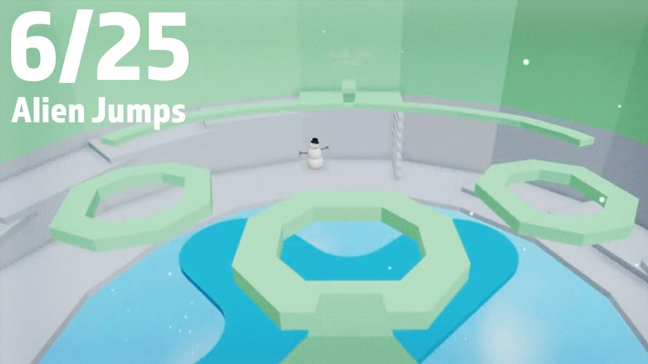 6/25. Tower of Hell NEW Christmas Stages. Day 6 - Alien Jumps! NEW SECTION!