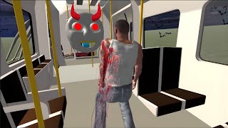 GHOST TRAIN IN INDIAN BIKE DRIVING 3D | HORROR TRAIN | IBD3D #14 GAMEPLAY | detox
