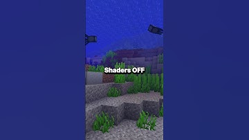 Minecraft Normal Underwater VS Shaders  #minecraft #shaders  #minecraftmusic