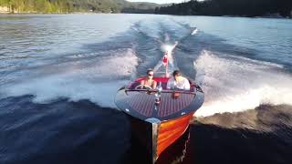 Barrelback boat build launch day Shawnigan,b.c.  glen-l barrelback