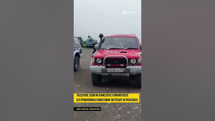 Potężne trzęsienie ziemi w Rosji! Samochody jak galareta