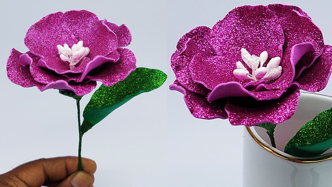 DIY Flowers Foam Flower Making Ideas How to Make Flowers Handmade