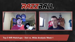 Wide Receiver Starts and Sits Week 1 - Slot vs. Wide Analysis