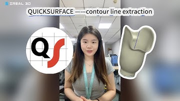 How to Draw 3D Contour Lines and 2D Projection Lines with QUICKSURFACE Reverse Engineering Software