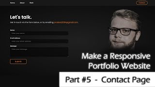 Part#5 - Make a Responsive Portfolio Website using HTML, CSS and JavaScript