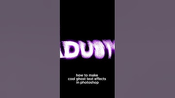 how to make cool ghost text effects in photoshop ⚡️