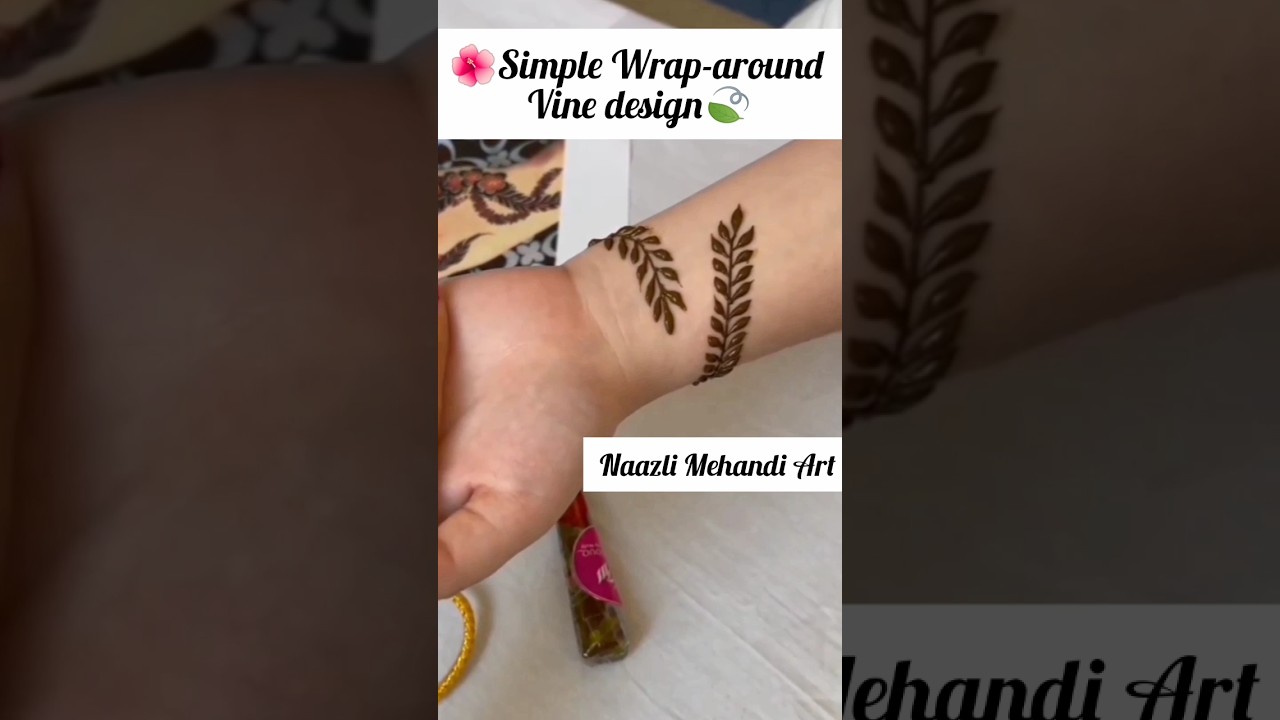 Simple vine design🍃🌺