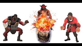 Information Explosive barrels VS Big Red GUY! News