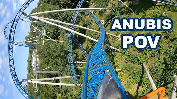 Anubis Front Row POV Plopsaland De Panne Gerstlauer Launch Coaster