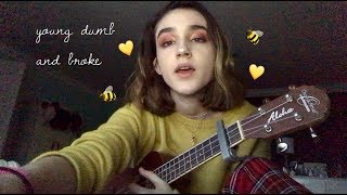 YOUNG DUMB AND BROKE UKULELE COVER chords