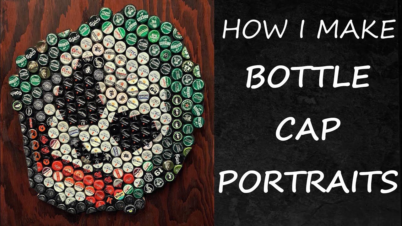 How I Make Bottle Cap Portraits - YouTube