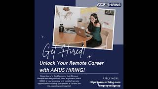 Unlock Your Remote Career With Amus Hiring Amus Soft