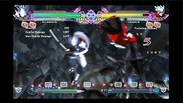 Hakumen CSE: (3)5c＞Renka(1)＞Kishuu,66 2c＞j.B＞j.2a,AD j.B＞j.A,5c,2c＞sj.B＞j.2a, AD...