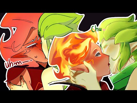 Feed Me 🥵┃Wind Archer x Fire Spirit (WindFire/FireWind)┃Cookie Run Kingdom Comic