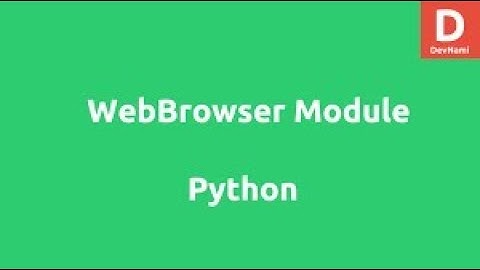 How to Open Web Browser URL Link from Python