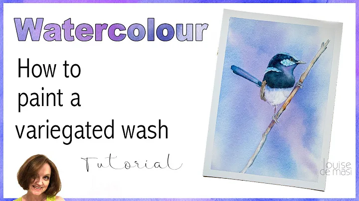 How to paint a variegated wash in watercolor.