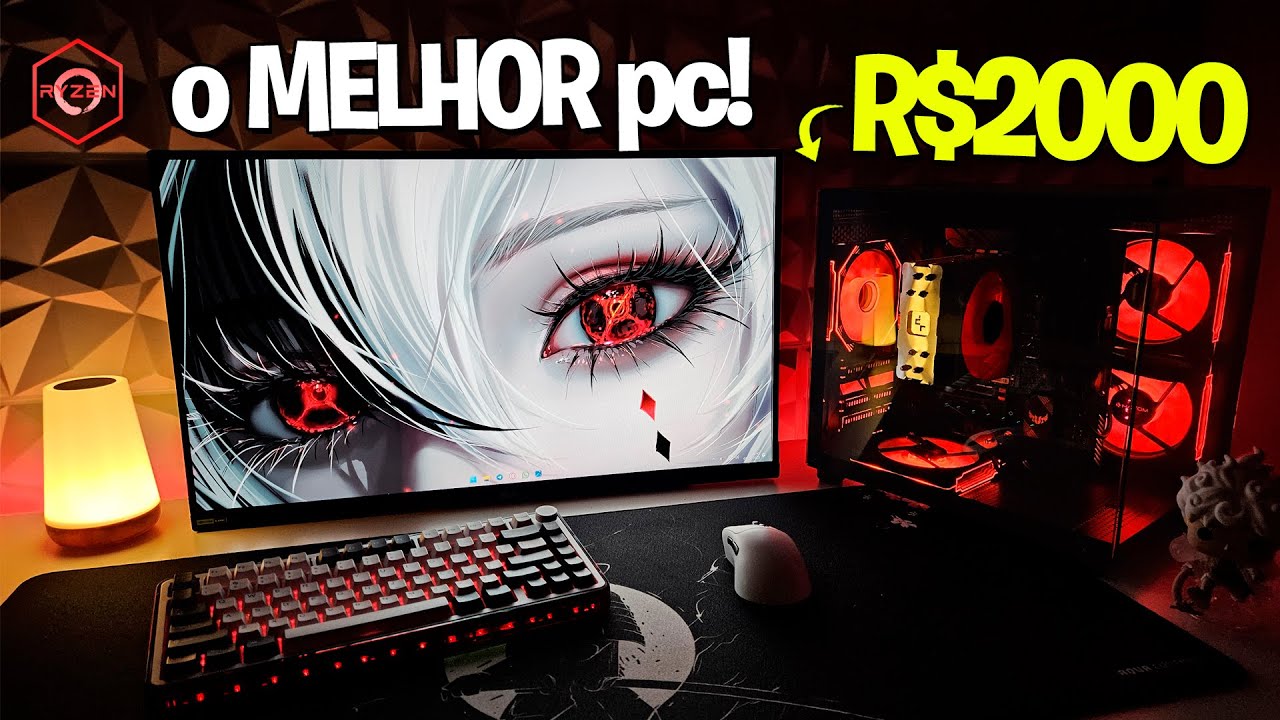 MONTEI o MELHOR PC GAMER BARATO de R$2000! (BOM para upgrades)