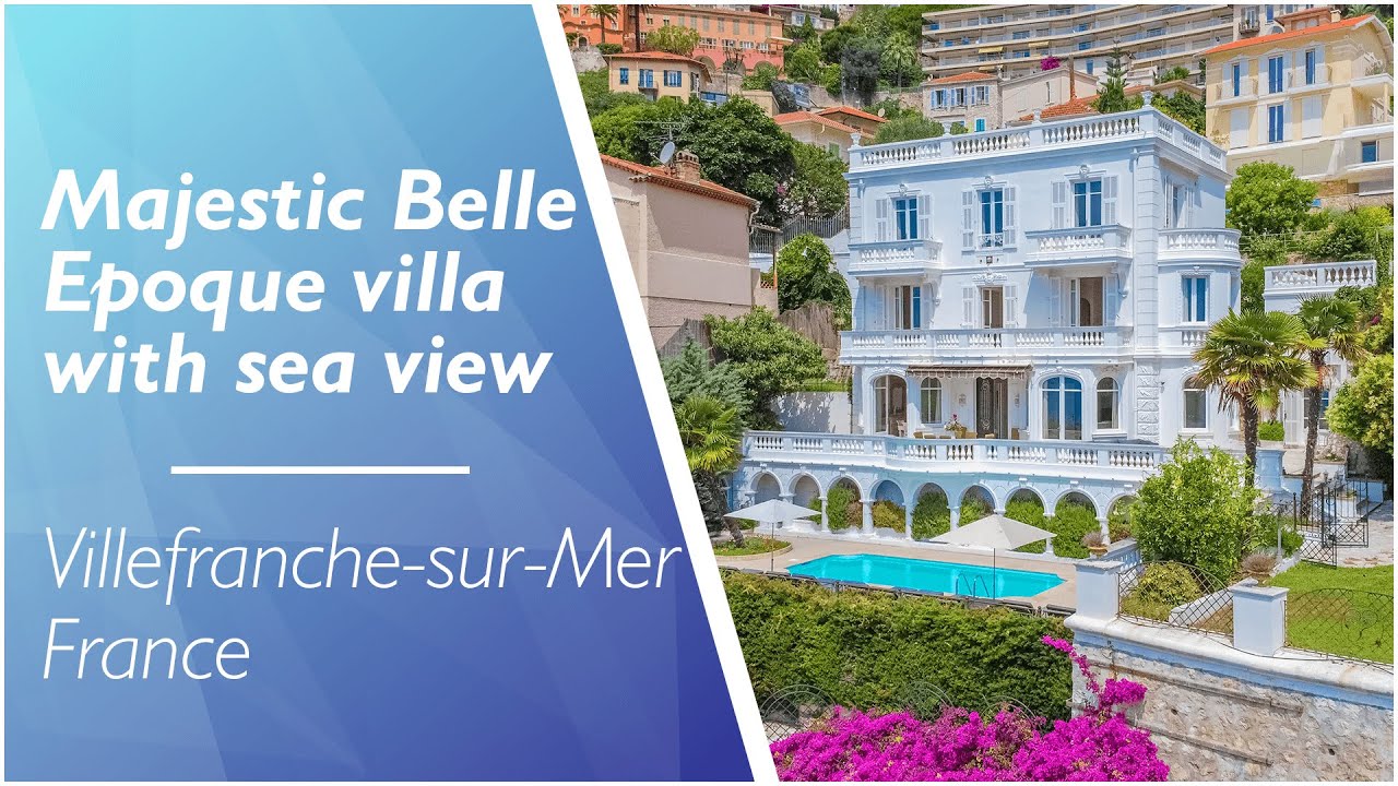 Majestic Belle Époque villa for sale on the French Riviera - Villefranche-sur Mer - Ref: 112786DSN06