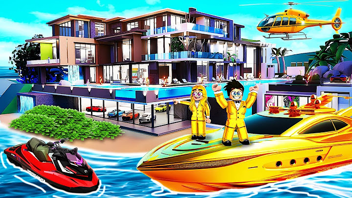 J'ai Construit une GIGA MAISON sur la PLAGE dans Roblox
