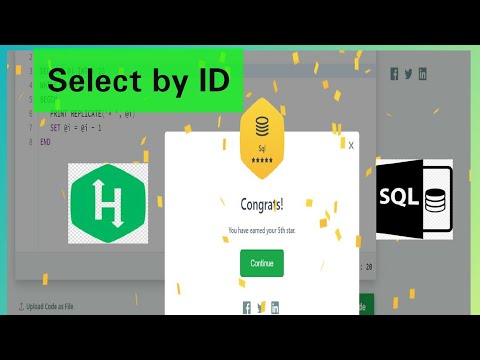 HackerRank Practice Sql 04 || Select by ID  || HackerRank Gold Badge || HackerRank Sql solution