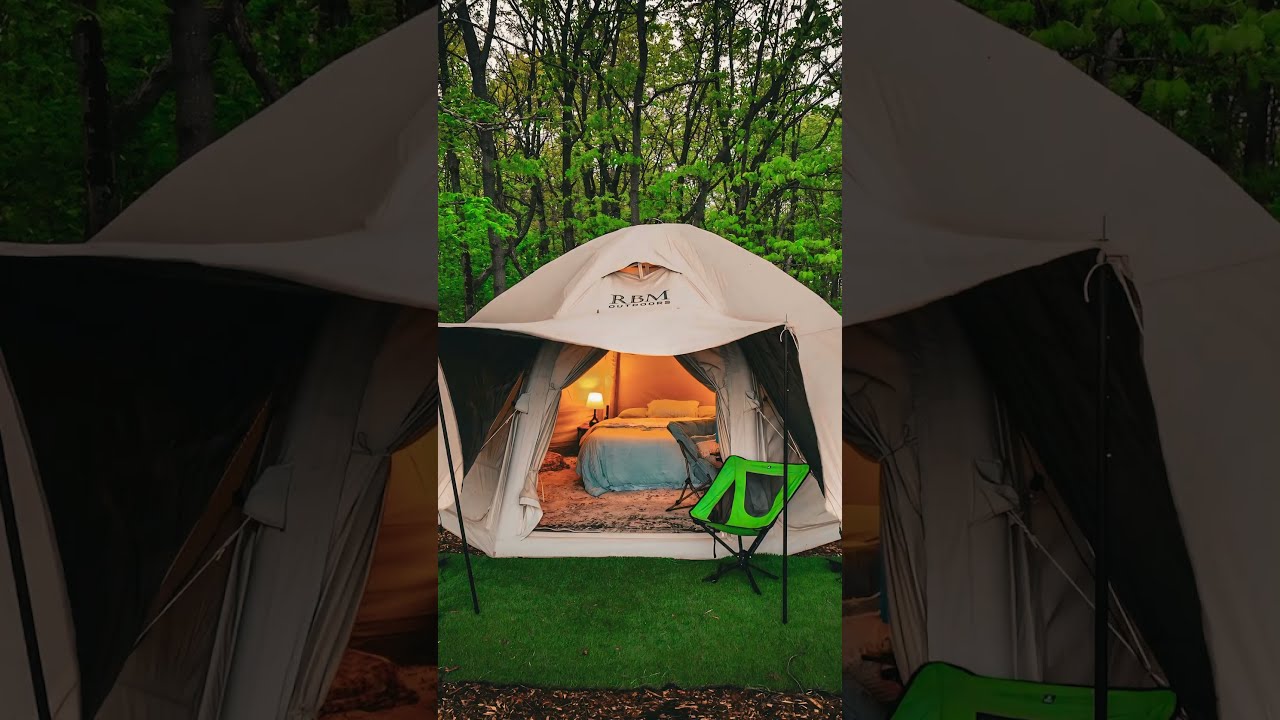 Storm Proof Setup RBM Octopus Tent With Rain Fly Rainy Day Camping Test