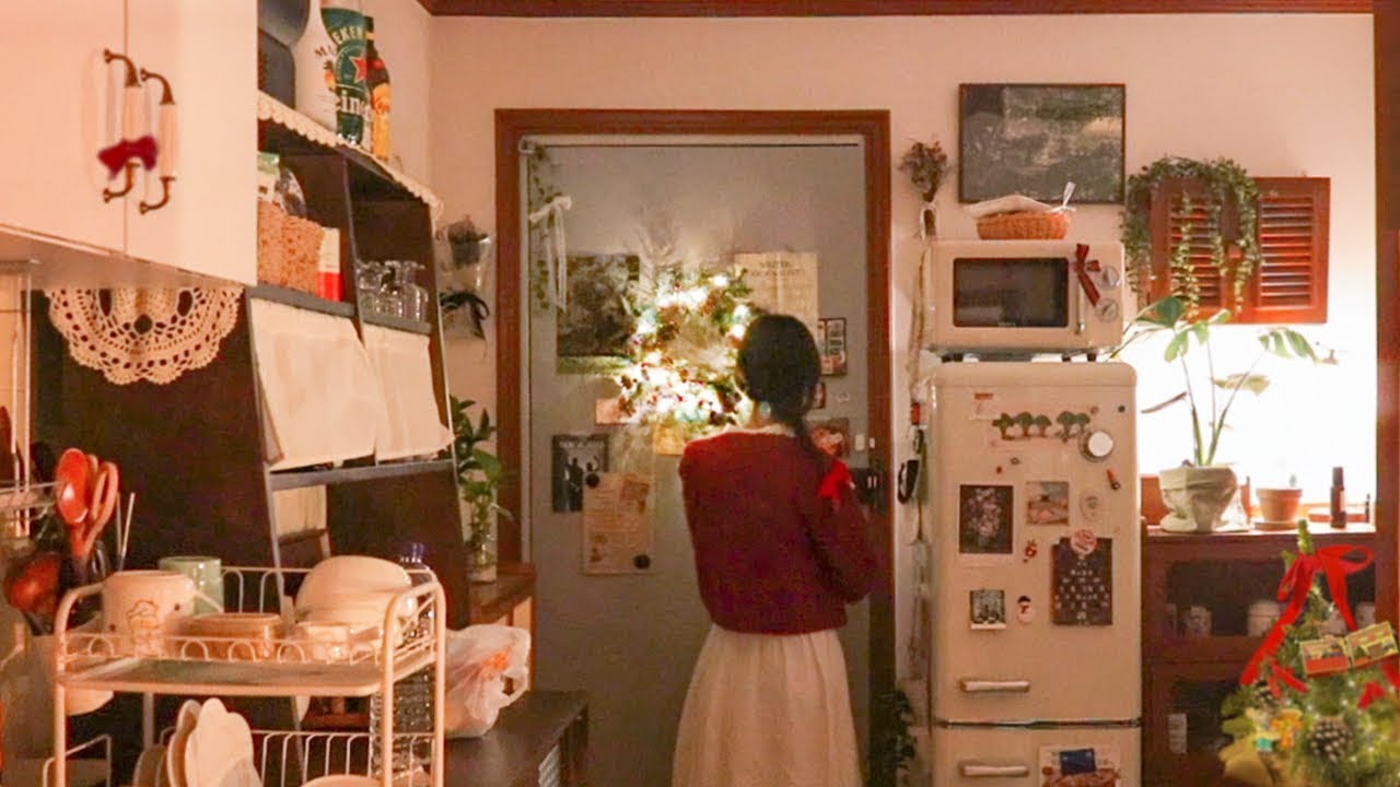 Полное уюта, рождественское украшение дома🎄ㅣТушеная говядина. вязание и изготовление мешочков