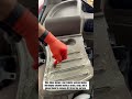 Deep Cleaning Process of a Car Interior Armrest