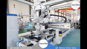 TechPro ATC PTP Table Cnc Router Center For Wood Panel Processing 9080G