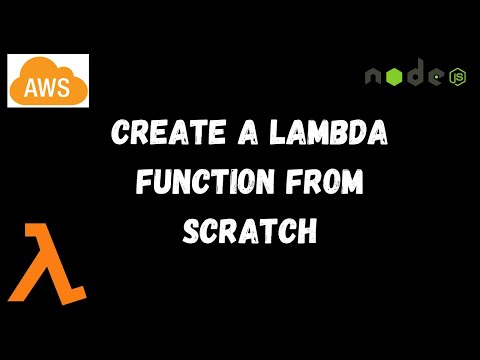 Create a lambda function | Create a lambda function from scratch | Lambda function using node js