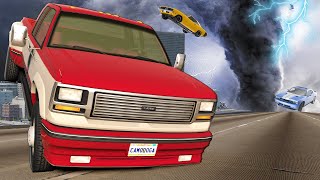 I Became a Tornado & Destroyed Cars in BeamNG Drive Mods!
