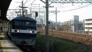 EF210-110牽引貨物列車　尾頭橋駅通過