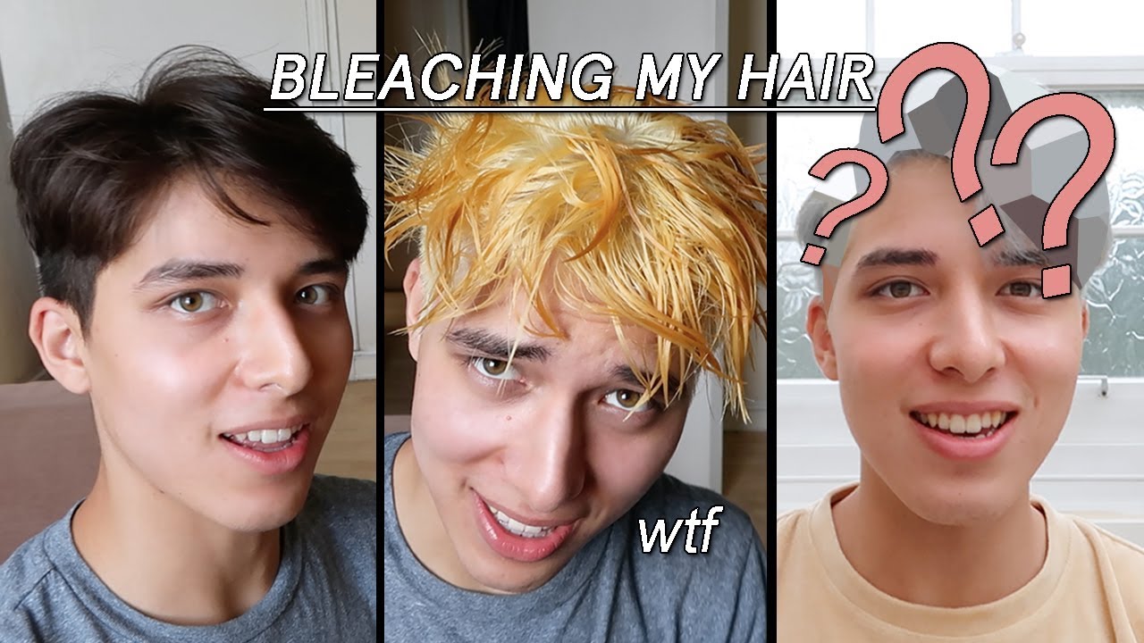 Bleaching My Hair At Home Black To Silver Youtube