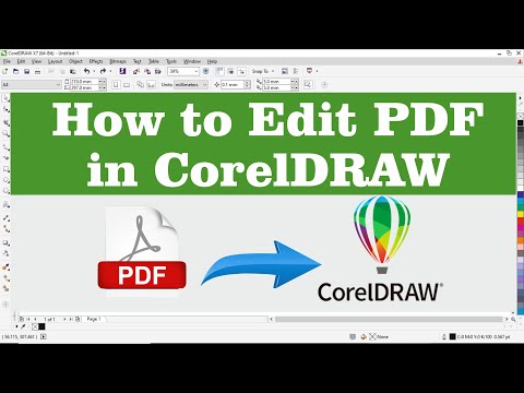 #How to Edit PDF file in CorelDRAW