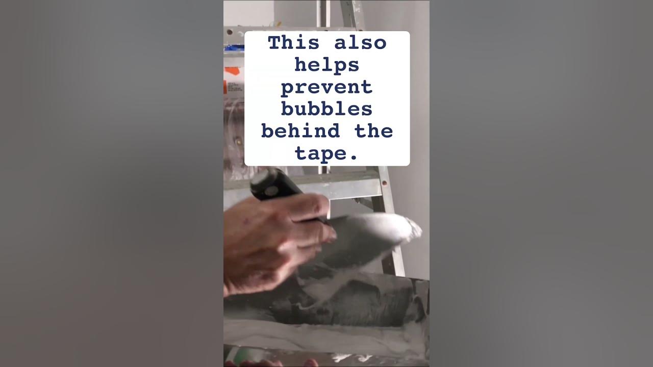 How Do You Not Get Bubbles Behind The Drywall Tape? diyshorts YouTube