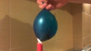 Balloon did not explode - Fire Water Balloon - Cool Science Experiment HD