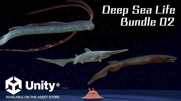 UNITY ASSET : DEEP SEA LIFE : BUNDLE 02  /  UNITYアセット 深海生物シリーズ セット02