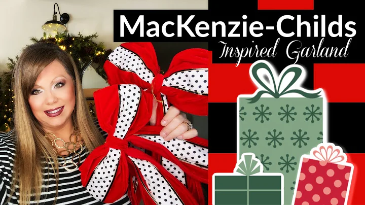 MacKenzie-Childs Inspired Garland Around Arched Mirror! Decorate With Me