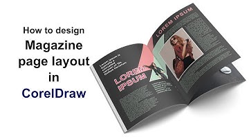 how to create professional magazine facing page design in Coreldraw.
