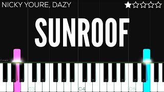 Nicky Youre, dazy - Sunroof | EASY Piano Tutorial