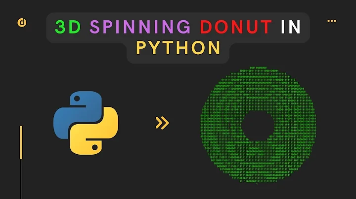 Python Project - Make Spinning Donut using Python