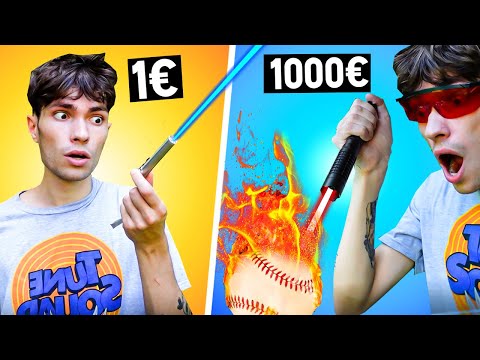 LASER 1€ vs LASER 1000€ ! (l'expérience de ouf)