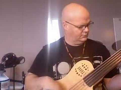 Godin A5 bass solo and demo - Cirque du Soleil ZED...