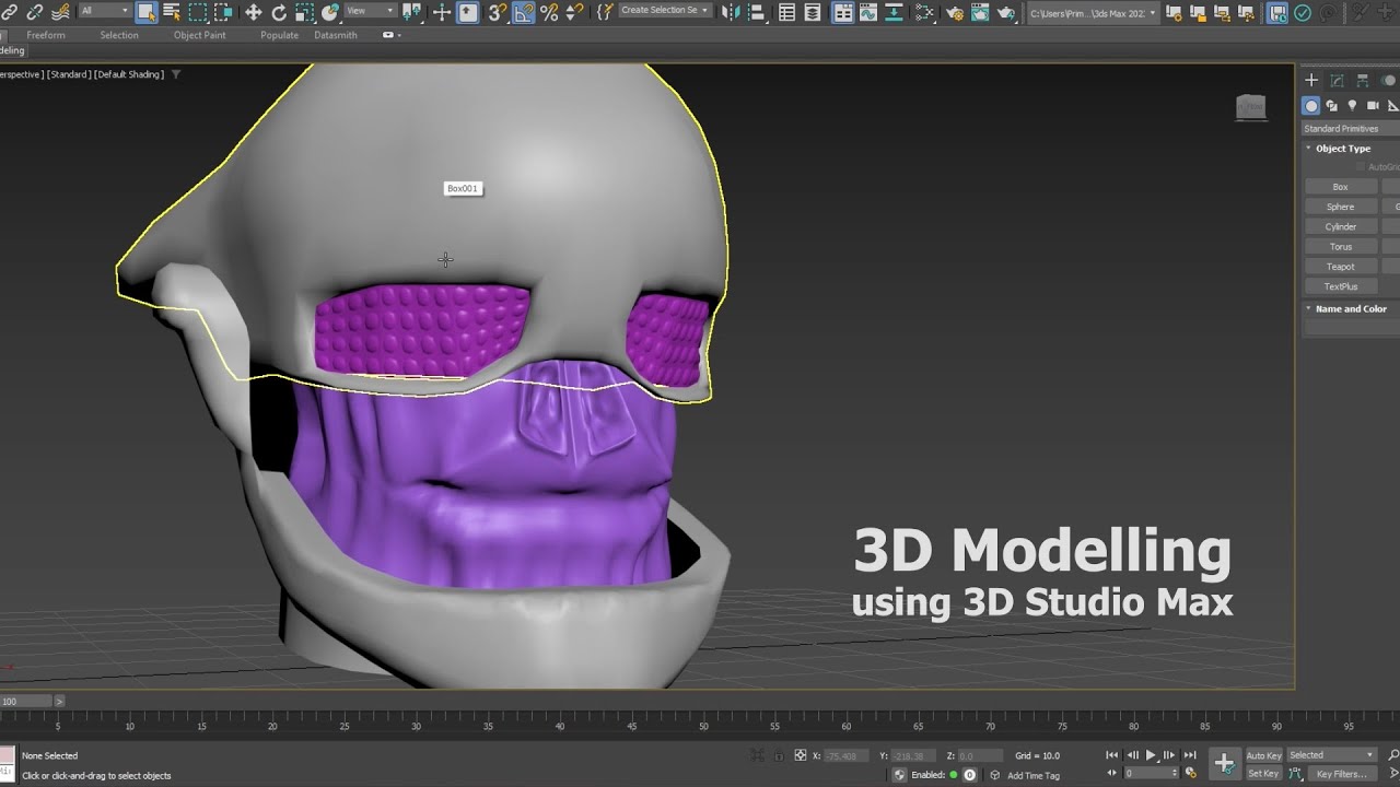 Free model: A Simple head Model in 3Ds Max - YouTube