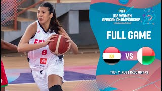 SEMI-FINALS: Egypt v Madagascar | Full Basketball Game | FIBA U18 African Women's Championship 2022