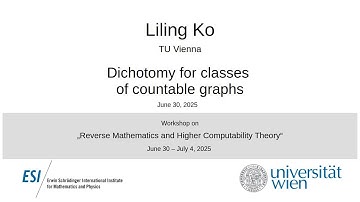 Liling Ko - Dichotomy for classes of countable graphs