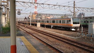 JR東日本 中央線 E233-0 八王子駅 停車【ジョイント音】
