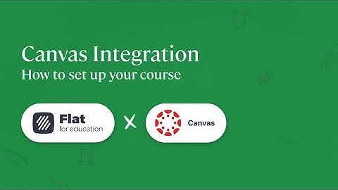 Flat for Education x Canvas integration: How to set up your course